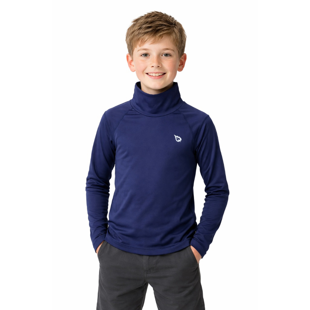 Boy’s Long Sleeve Thermal Compression Shirt – Baleaf – Navy Blue – Size M – NWT